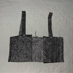 Shein Sparkly Cropped Top